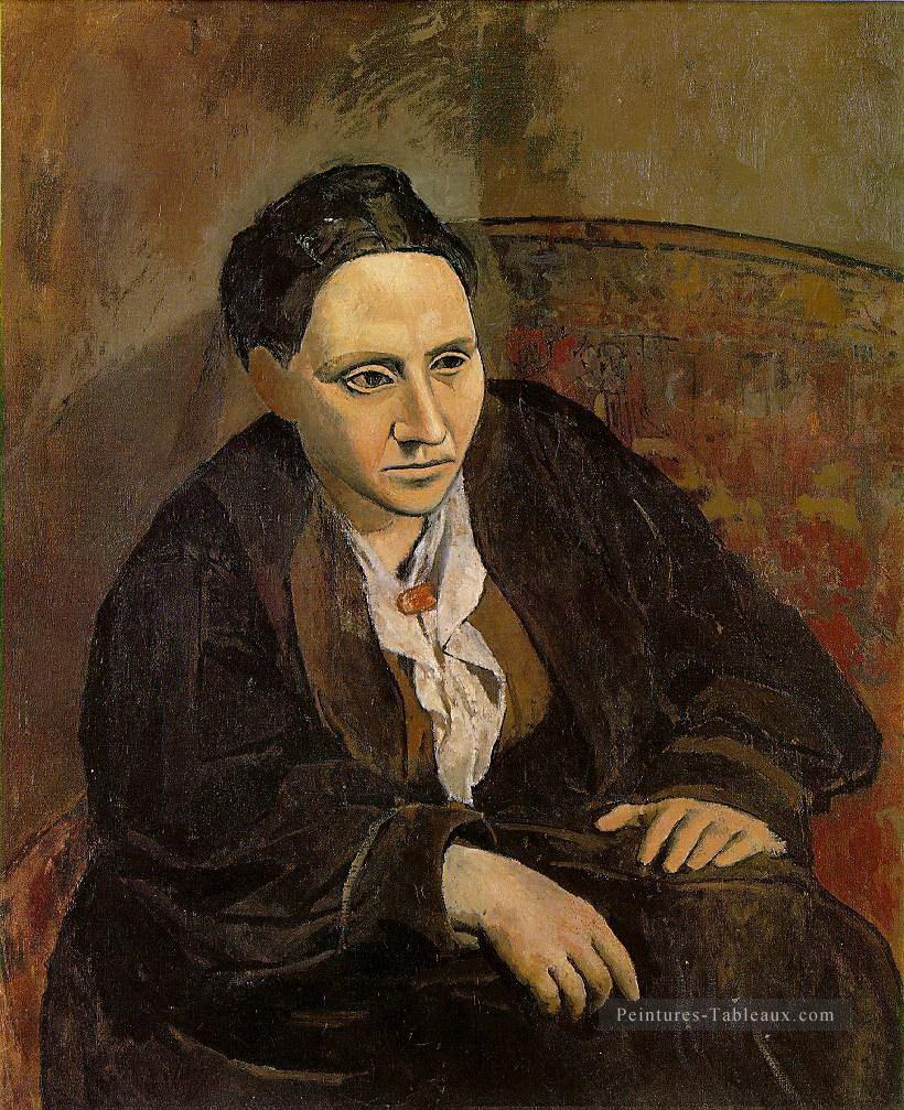 Portrait de Gertrude Stein 1906 Pablo Picasso Peintures à l'huile